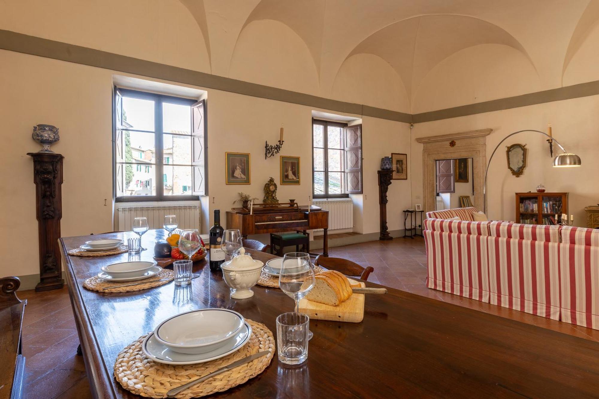 Palazzo Costanti - A 8 Minuti Dalle Terme Lägenhet San Quirico dʼOrcia Exteriör bild
